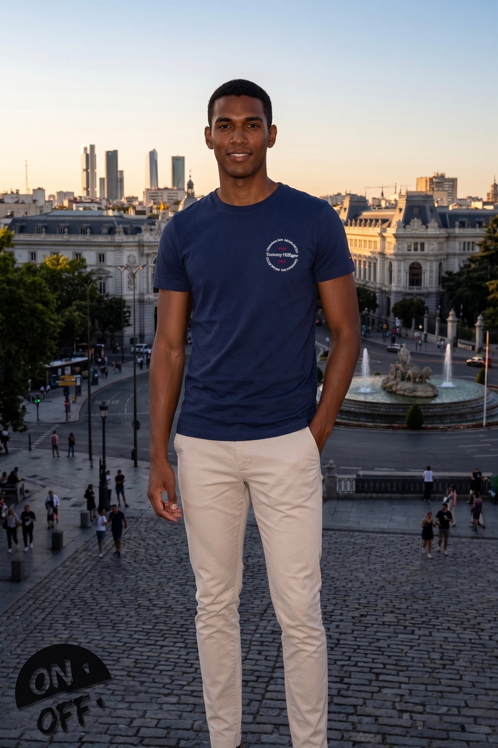 Inspiración editorial de Tommy Hilfiger Camiseta M