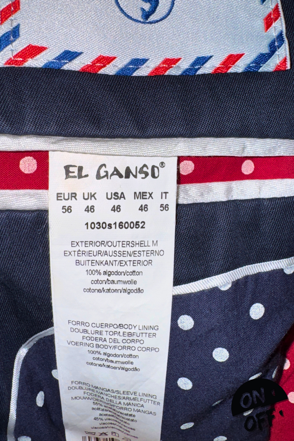 El Ganso Americana 56 — detalle 3