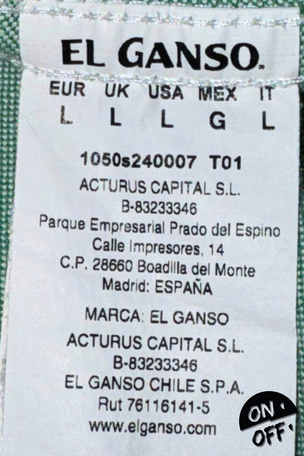 El Ganso Camisa L — detalle 6