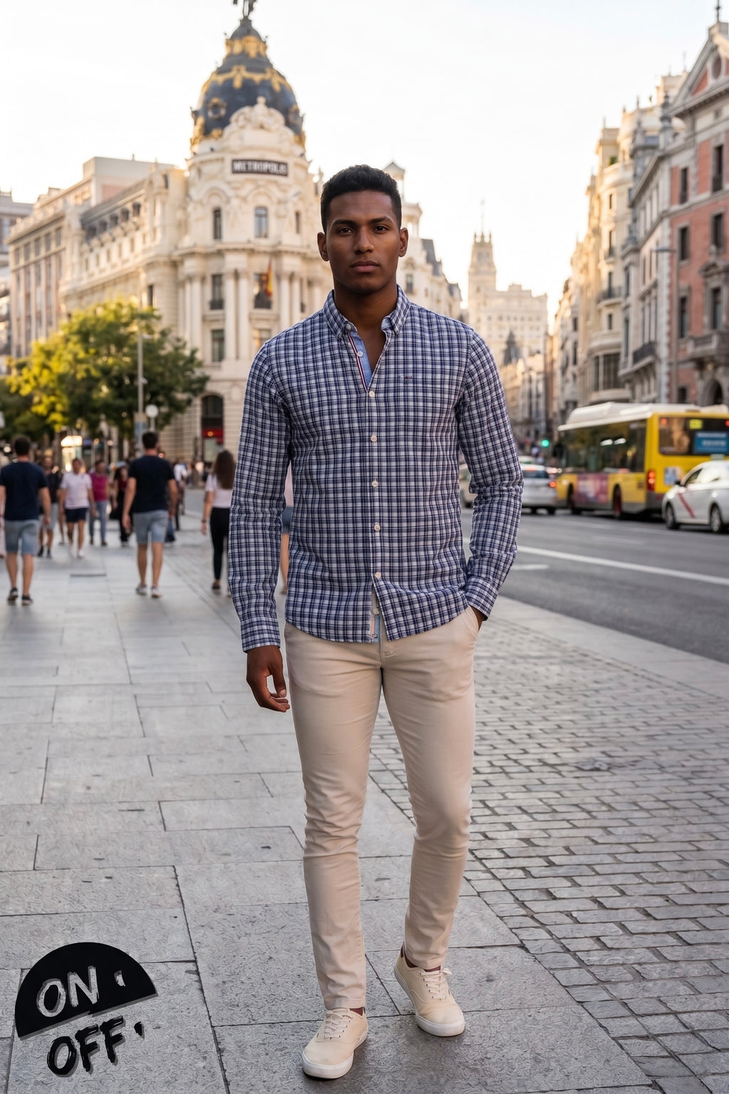 Inspiración editorial de Hilfiger Denim Camisa M