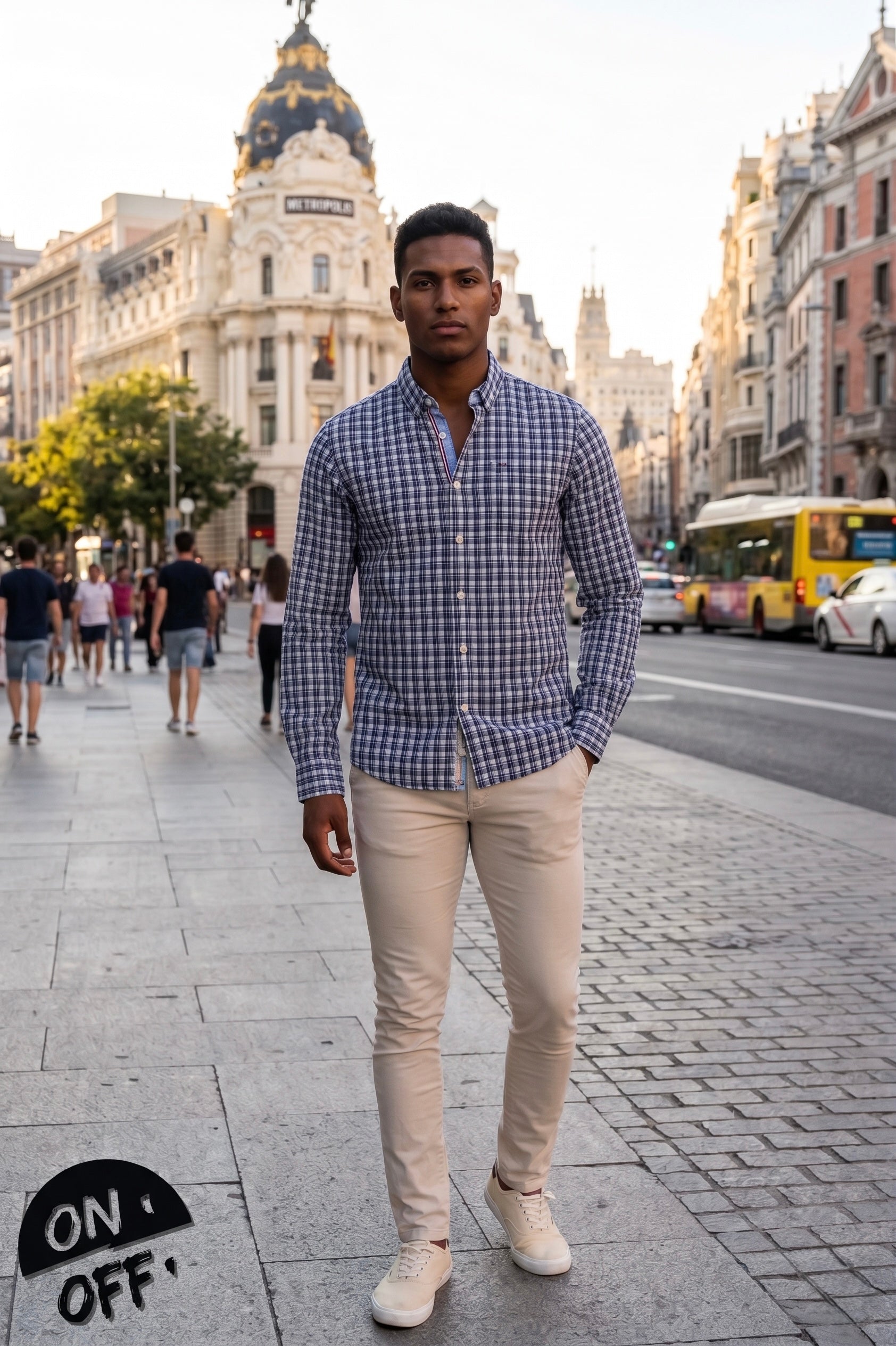 Inspiración editorial de Hilfiger Denim Camisa M