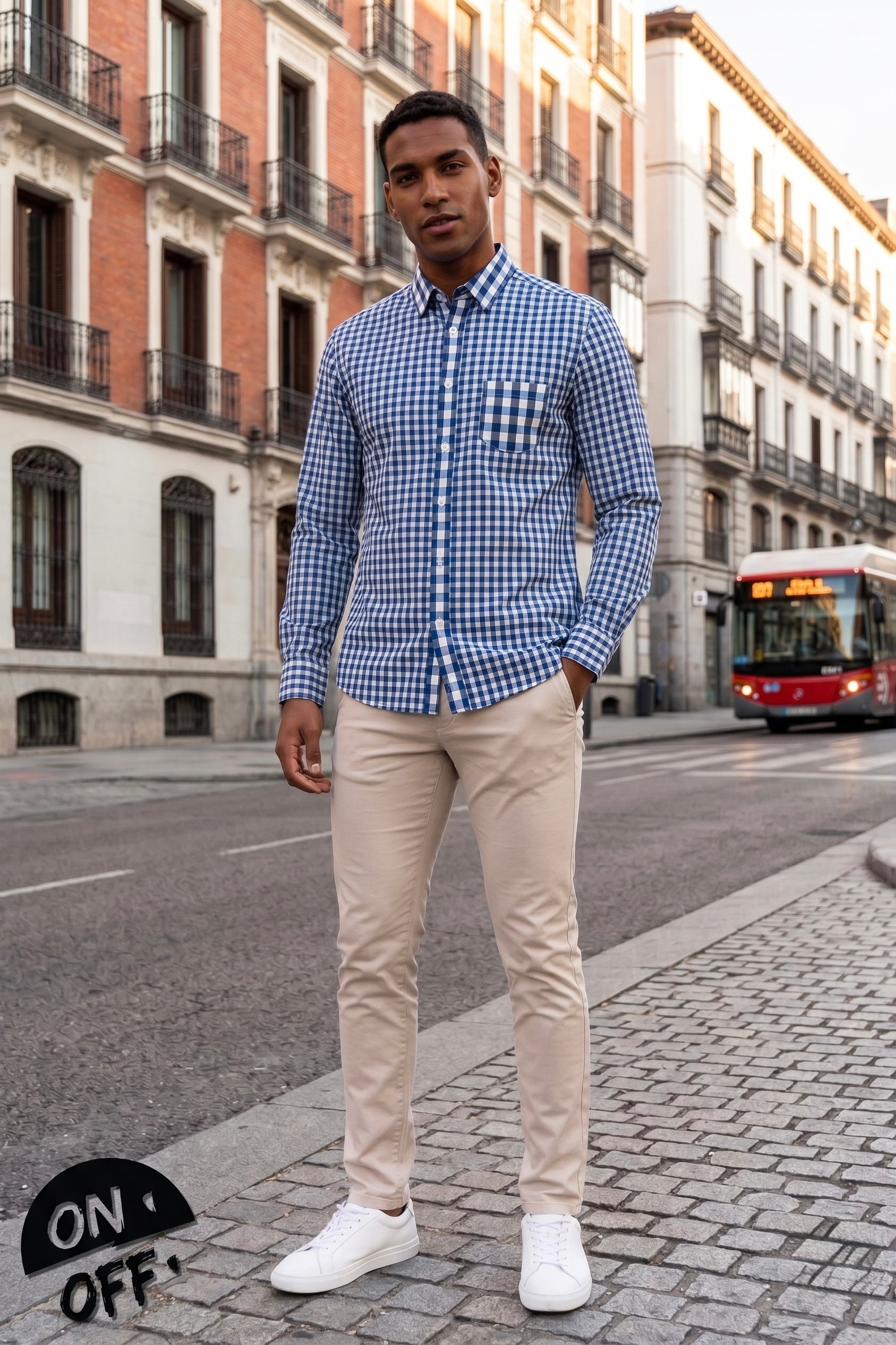Inspiración editorial de Hugo Boss Camisa M